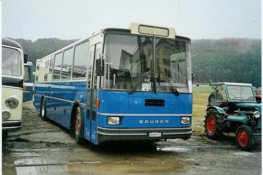 (095'004) - Hauser, Wdenswil - ZH 203'215 - Saurer/R&J (ex Bucher, Grt; ex P 25'648) am 2. Juni 2007 in Thayngen, Saurertreffen