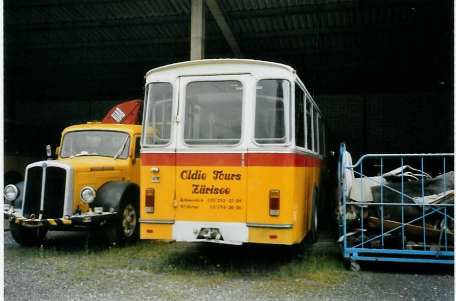 (095'223) - Oldie-Tours Zrisee, Wollerau - Nr. 15 - FBW/Hess am 2. Juni 2007 in Nfels