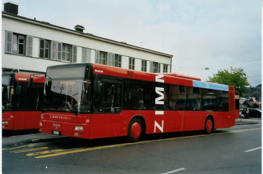 (095'226) - AHW Horgen - Nr. 22/ZH 402'478 - MAN am 2. Juni 2007 beim Bahnhof Wdenswil