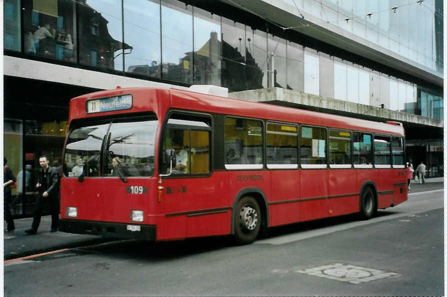 (095'314) - Bernmobil, Bern - Nr. 109/BE 500'109 - Volvo/R&J am 8. Juni 2007 beim Bahnhof Bern