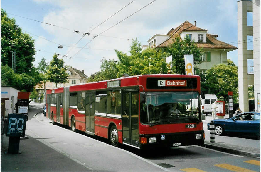 (095'401) - Bernmobil, Bern - Nr. 229/BE 513'229 - MAN am 8. Juni 2007 in Bmpliz, Post