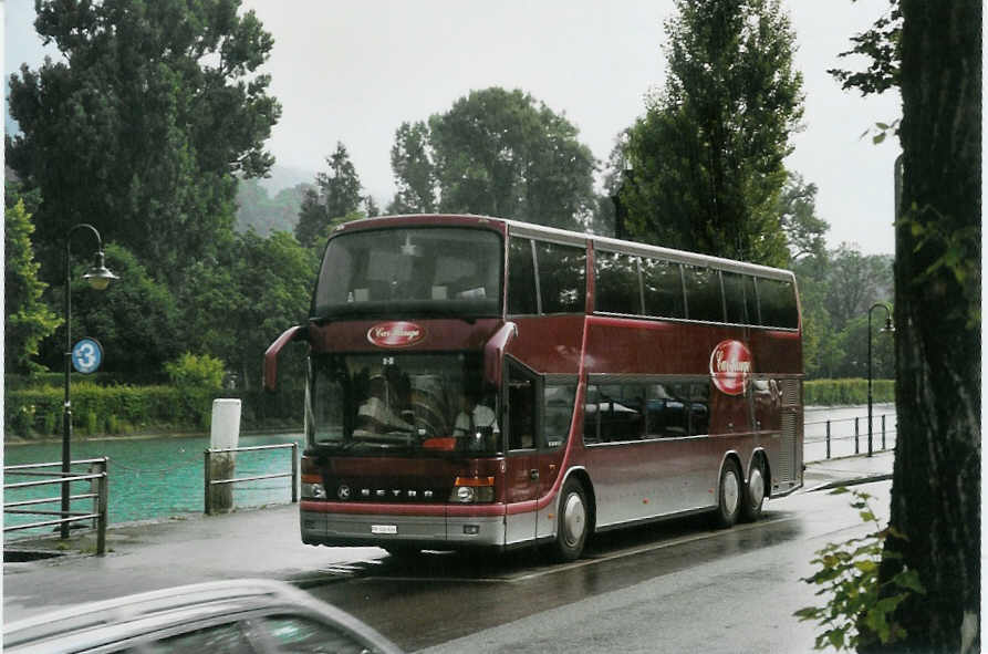 (095'510) - Car Rouge, Kerzers - Nr. 6/FR 300'606 - Setra am 20. Juni 2007 bei der Schifflndte Thun