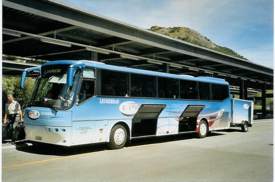 (095'703) - LLB Susten - Nr. 4/VS 38'004 - Bova am 23. Juni 2007 beim Bahnhof Leuk