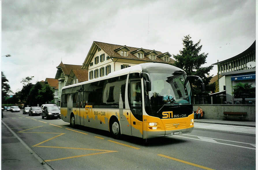 (096'107) - STI Thun - Nr. 40/BE 453'040 - MAN am 10. Juli 2007 in Thun, Guisanplatz