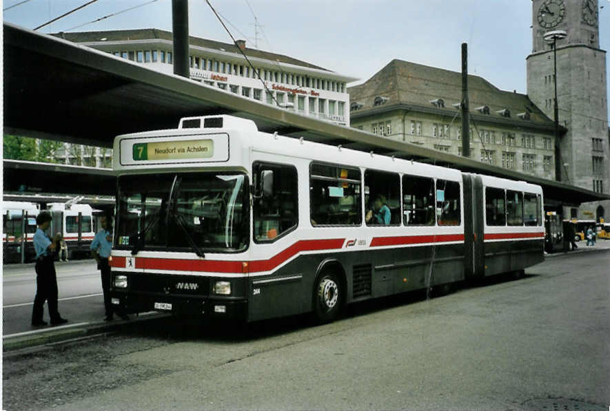 (096'406) - VBSG St. Gallen - Nr. 244/SG 198'244 - NAW/Hess am 21. Juli 2007 beim Bahnhof St. Gallen