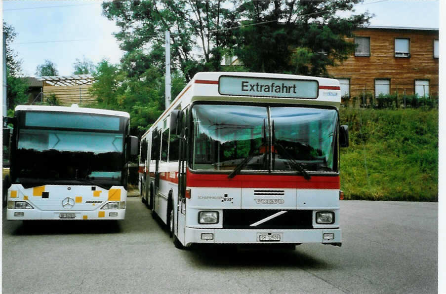 (096'514) - SB Schaffhausen - Nr. 9/SH 12'509 - Volvo/Hess (ex RVSH Schaffhausen Nr. 9; ex ASS Schleitheim Nr. 9; ex Nr. 19) am 21. Juli 2007 in Schaffhausen, Busdepot VBSH