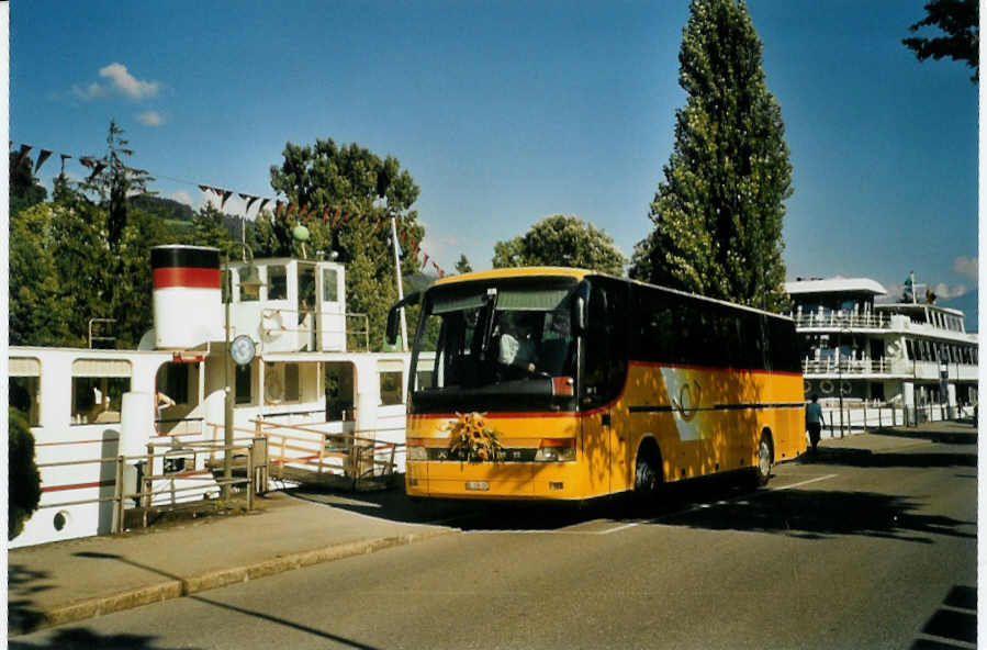 (097'009) - Moser, Teuffenthal - BE 336'192 - Setra (ex AutoPostale Ticino-Moesano; ex P 26'001; ex Barenco, Faido) am 4. August 2007 bei der Schifflndte Thun