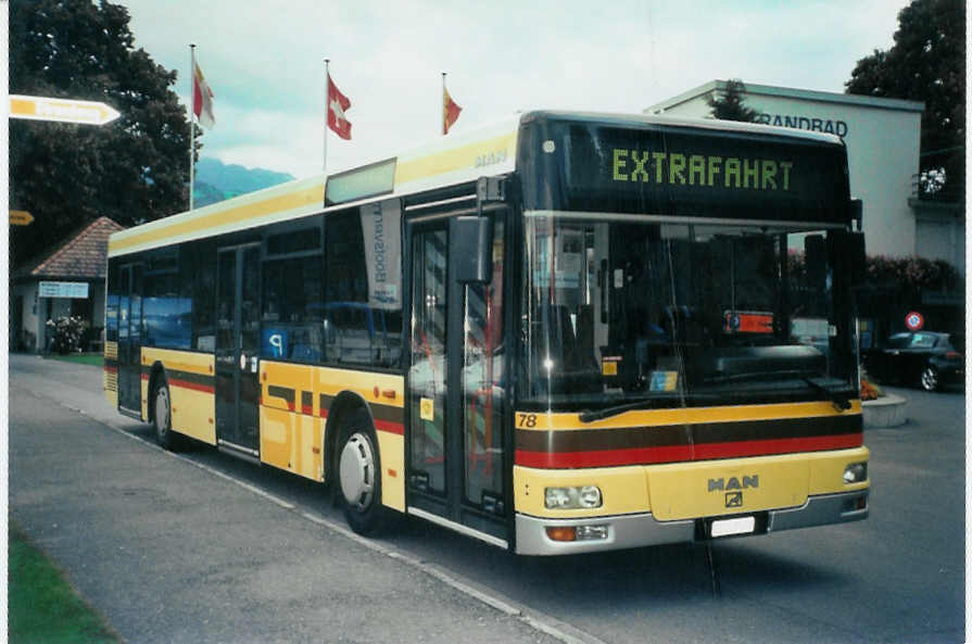 (097'223) - STI Thun - Nr. 78/BE 265'478 - MAN am 17. August 2007 in Thun, Strandbad