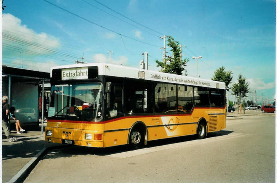 (097'225) - PostAuto Ostschweiz - Nr. 5/TG 158'205 - MAN/Lauber (ex P 22'000) am 18. August 2007 beim Bahnhof Weinfelden