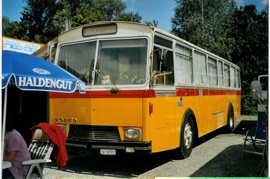 (097'404) - Aus der Schweiz: Strasser, Aadorf - TG 50'320 - Volvo/R&J (ex Moser, Flaach Nr. 4) am 18. August 2007 in Schaan, Wohnbustreffen