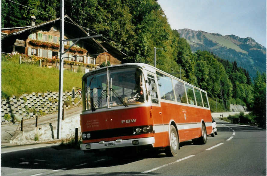 (097'635) - West, Brittnau - AG 45'954 - FBW/R&J (ex Wespe, Altsttten; ex AFA Adelboden Nr. 19) am 26. August 2007 in Enge-Steini