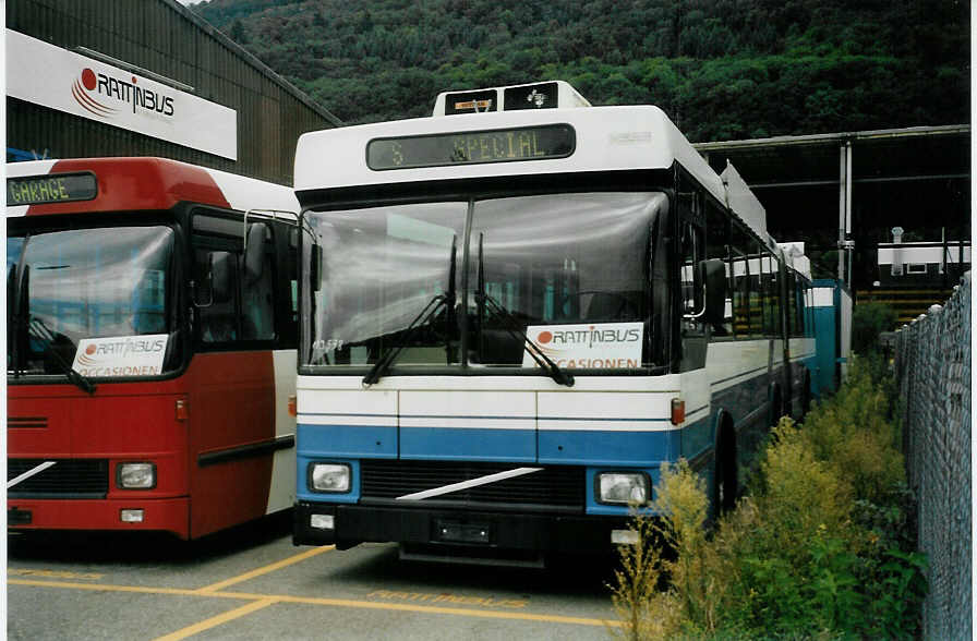 (098'221) - TPF Fribourg - Nr. 578 - Volvo/Hess (ex TF Fribourg Nr. 178) am 1. September 2007 in Biel, Rattinbus