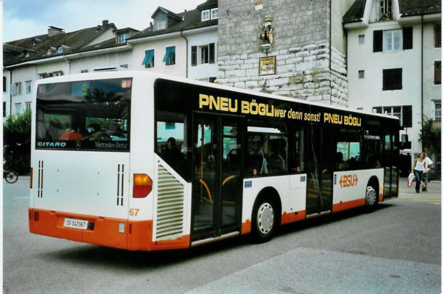 (098'322) - BSU Solothurn - Nr. 67/SO 142'067 - Mercedes am 1. September 2007 in Solothurn, Amthausplatz