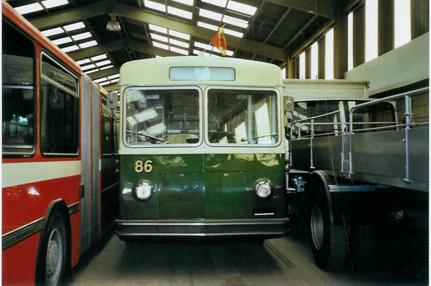 (098'425) - SVB Bern (TVB) - Nr. 86 - Saurer/FFA am 9. September 2007 in Oberburg, Ziegelgut