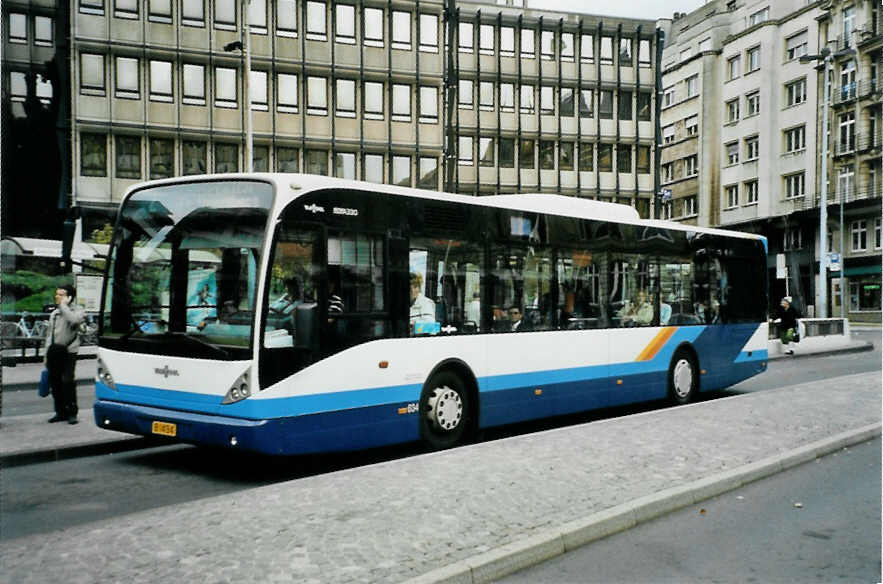 (098'904) - AVL Luxembourg - Nr. 634/B 1494 - Van Hool am 24. September 2007 in Luxembourg, Place Hamilius