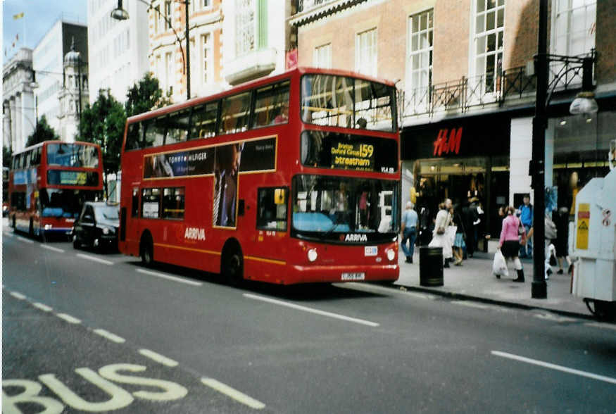 (099'002) - ARRIVA - Nr. VLA 177/LJ55 BVL - Dennis am 25. September 2007 in London, Oxford Street