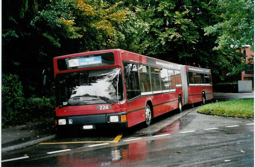 (099'402) - Bernmobil, Bern - Nr. 224/BE 513'224 - MAN am 30. September 2007 in Bern, Elfenau