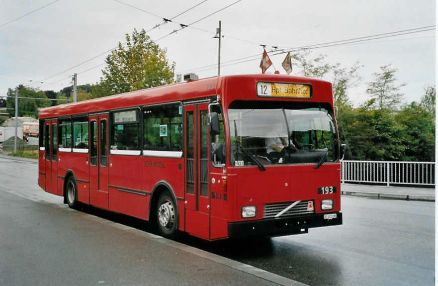 (099'430) - Bernmobil, Bern - Nr. 193/BE 451'193 - Volvo/Gangloff am 30. September 2007 in Bern, Zentrum Paul Klee