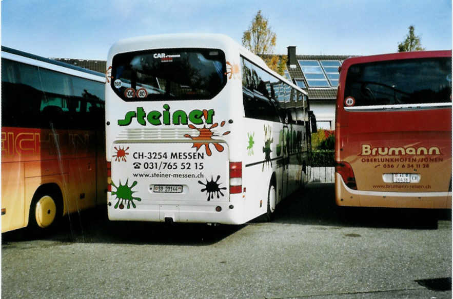 (099'618) - Aus der Schweiz: Steiner, Messen - SO 20'144 - Neoplan am 2. Oktober 2007 in Rust, Europapark