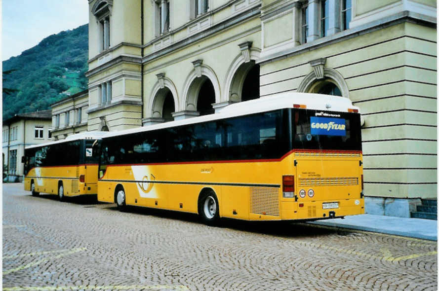 (099'837) - PostAuto Graubnden - GR 159'231 - Setra (ex P 26'033) am 4. Oktober 2007 beim Bahnhof Bellinzona