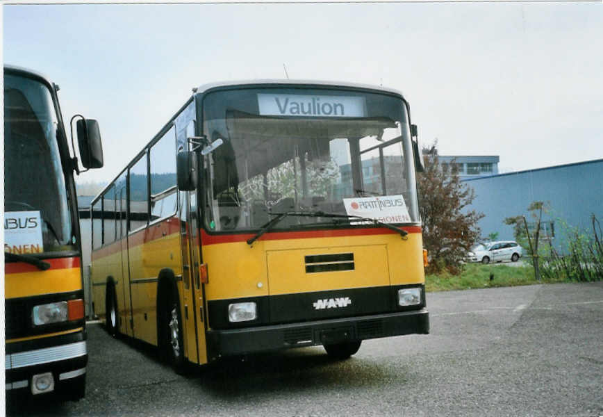 (100'704) - AVJ Les Bioux - NAW/Lauber am 27. Oktober 2007 in Biel, Rattinbus