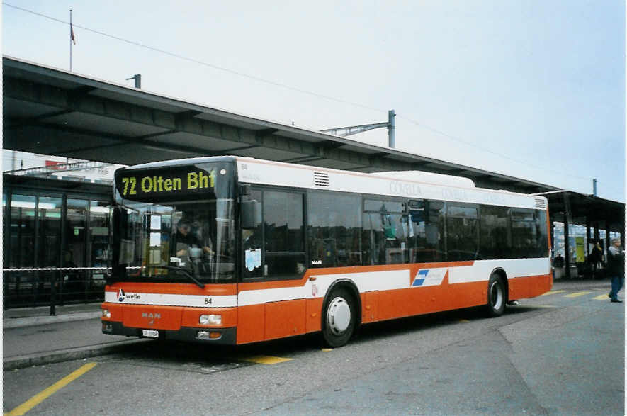 (100'730) - BOGG Wangen b.O. - Nr. 84/SO 22'056 - MAN am 3. November 2007 beim Bahnhof Olten