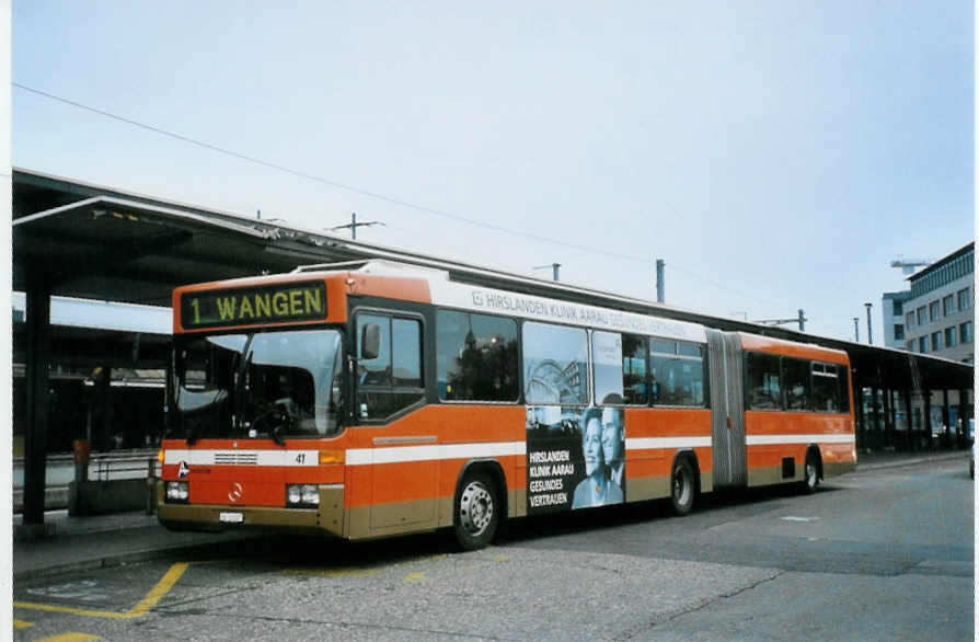 (100'804) - BOGG Wangen b.O. - Nr. 41/SO 21'107 - Mercedes/Hess (ex SOO Olten Nr. 41) am 3. November 2007 beim Bahnhof Olten