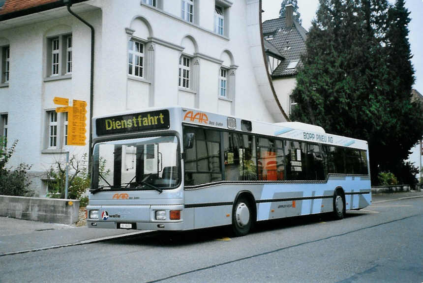 (100'808) - AAR bus+bahn, Aarau - Nr. 152/AG 8452 - MAN am 3. November 2007 beim Bahnhof Aarau