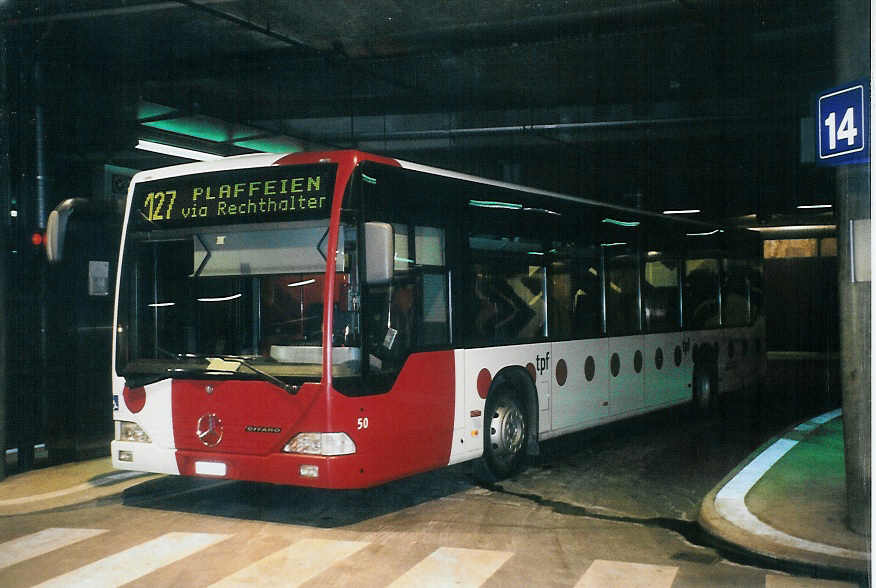 (101'113) - TPF Fribourg - Nr. 50/FR 300'326 - Mercedes am 17. November 2007 in Fribourg, Busbahnhof