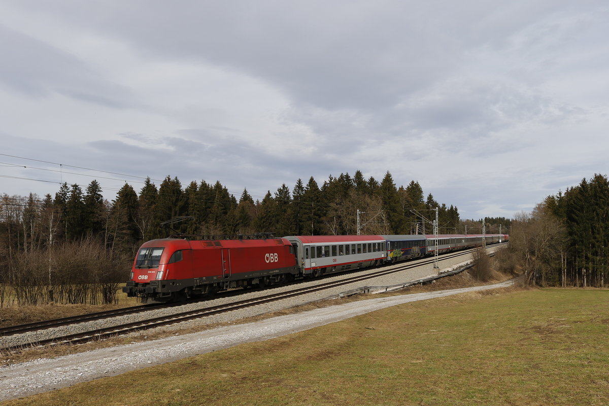 1016 015 mit dem  EC 112  am 3. Mrz 2019 bei Grabensttt.
