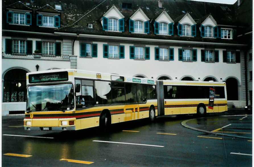 (101'622) - STI Thun - Nr. 69/BE 456'869 - MAN am 8. Dezember 2007 beim Bahnhof Thun