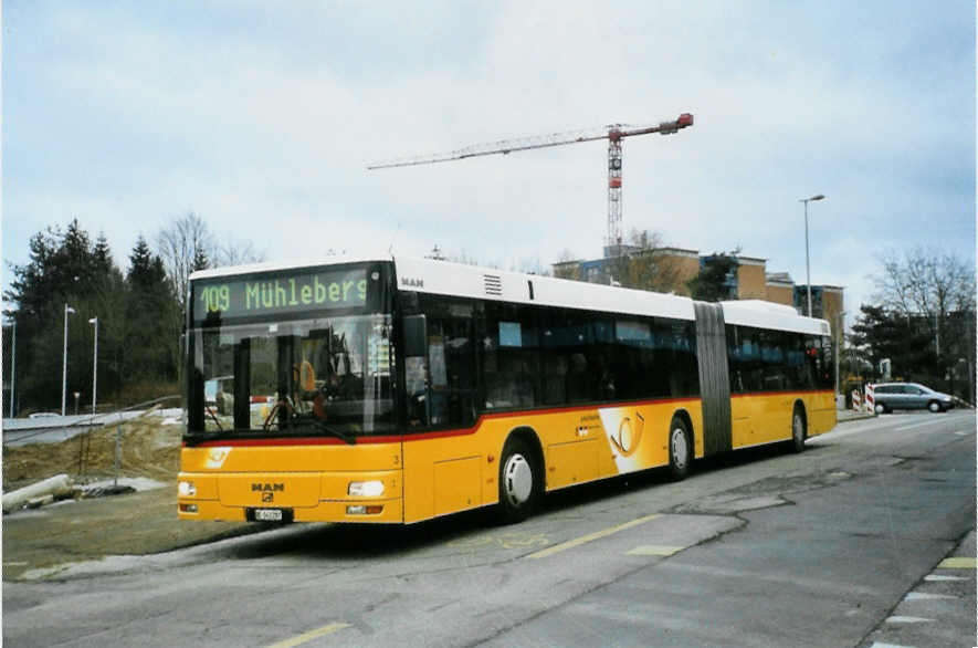 (101'823) - Steiner, Ortschwaben - Nr. 3/BE 143'287 - MAN am 13. Dezember 2007 in Bern, Holenacker