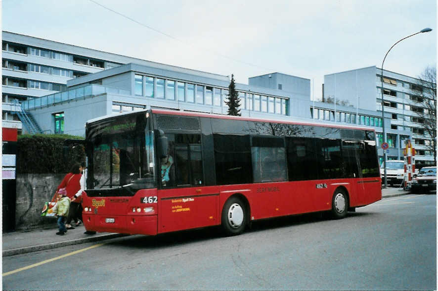 (101'824) - Dysli, Bern - Nr. 462/BE 483'462 - Neoplan am 13. Dezember 2007 in Bern, Holenacker