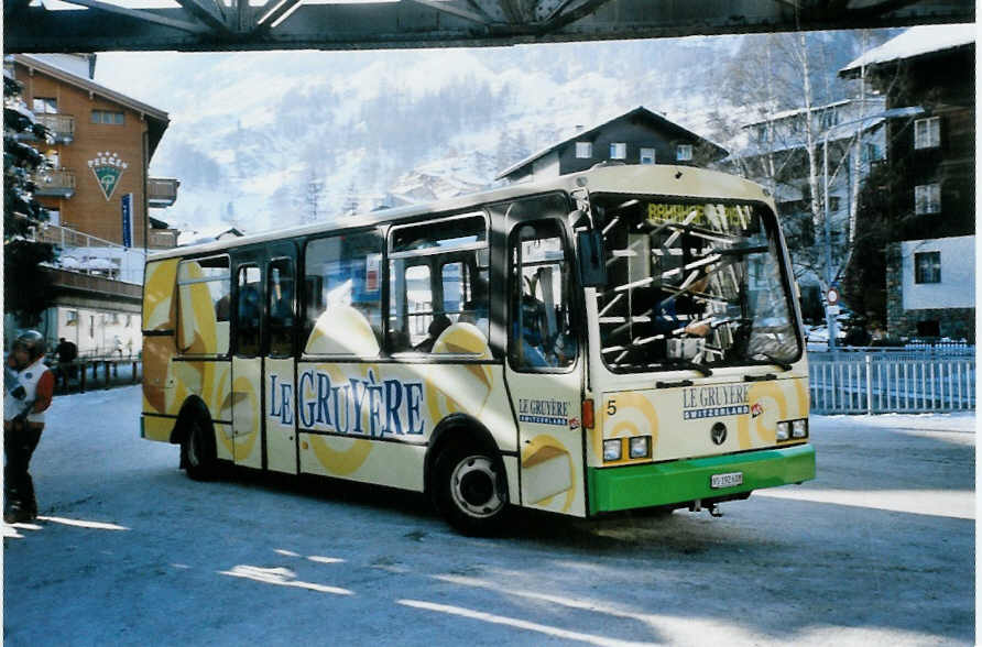 (102'715) - OBZ Zermatt - Nr. 5/VS 192'608 - Vetter am 30. Dezember 2007 in Zermatt, Getwing Brcke