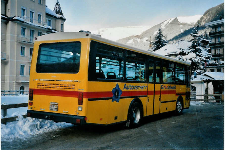 (102'815) - AVG Grindelwald - Nr. 13/BE 407'170 - Vetter am 2. Januar 2008 beim Bahnhof Grindelwald