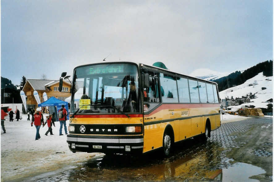 (103'027) - Tschannen, Zofingen - Nr. 10/AG 7858 - Setra am 6. Januar 2008 in Adelboden, Weltcup