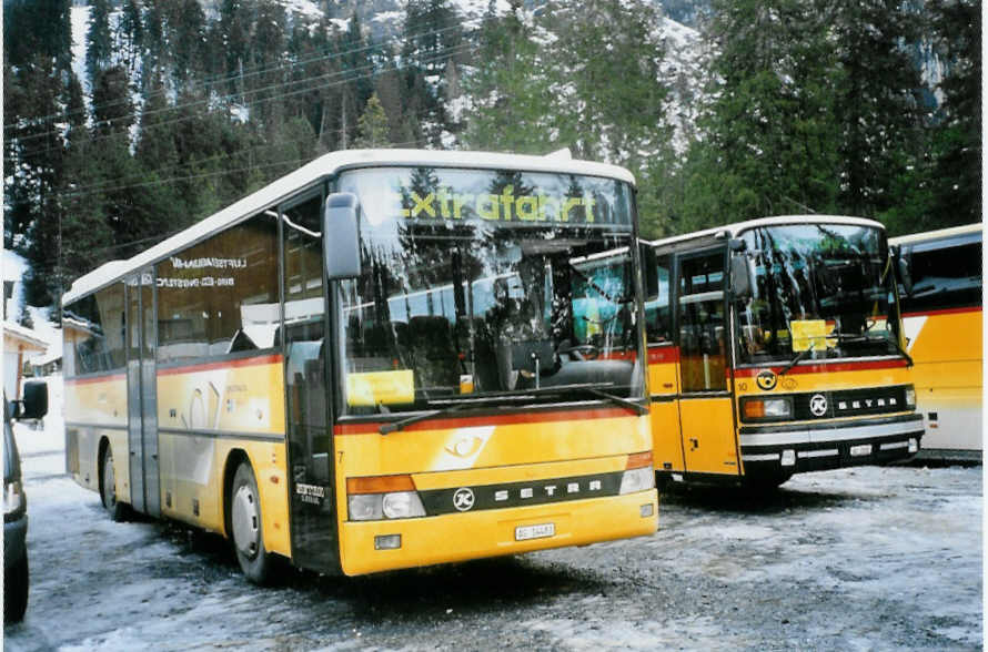 (103'102) - Tschannen, Zofingen - 7/AG 14'483 - Setra am 6. Januar 2008 in Adelboden, Unter dem Birg