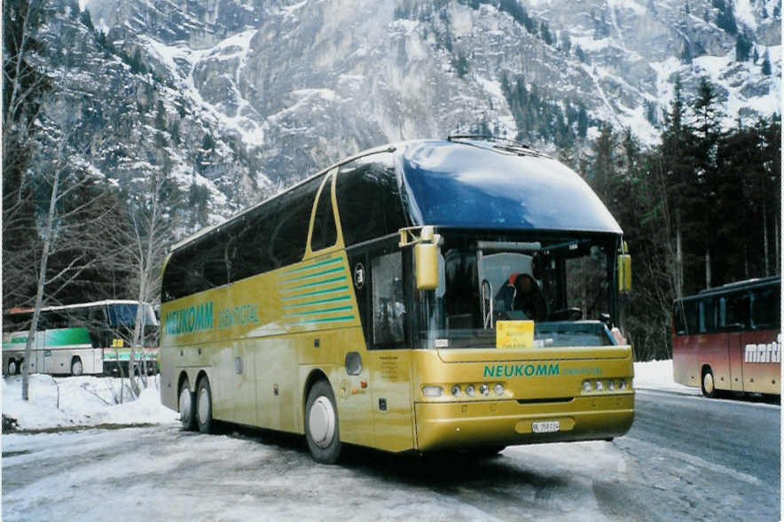 (103'113) - Neukomm, Horboden - BE 358'034 - Neoplan am 6. Januar 2008 in Adelboden, Unter dem Birg