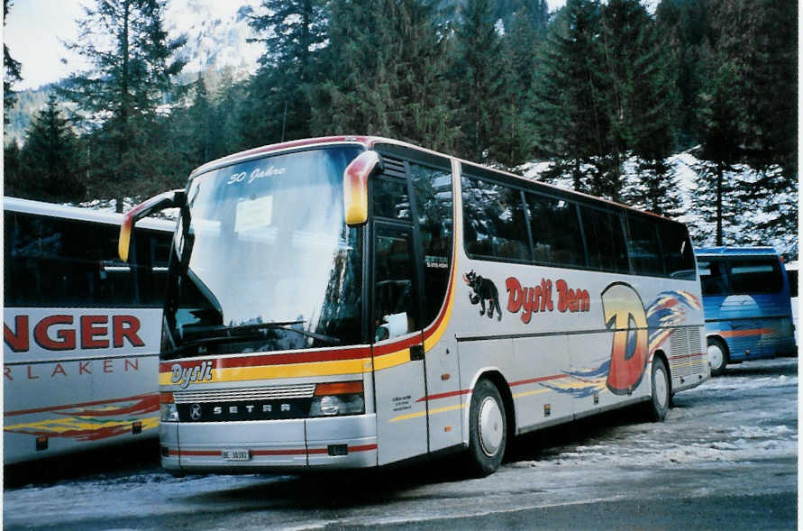 (103'124) - Dysli, Bern - Nr. 28/BE 30'392 - Setra am 6. Januar 2008 in Adelboden, Unter dem Birg