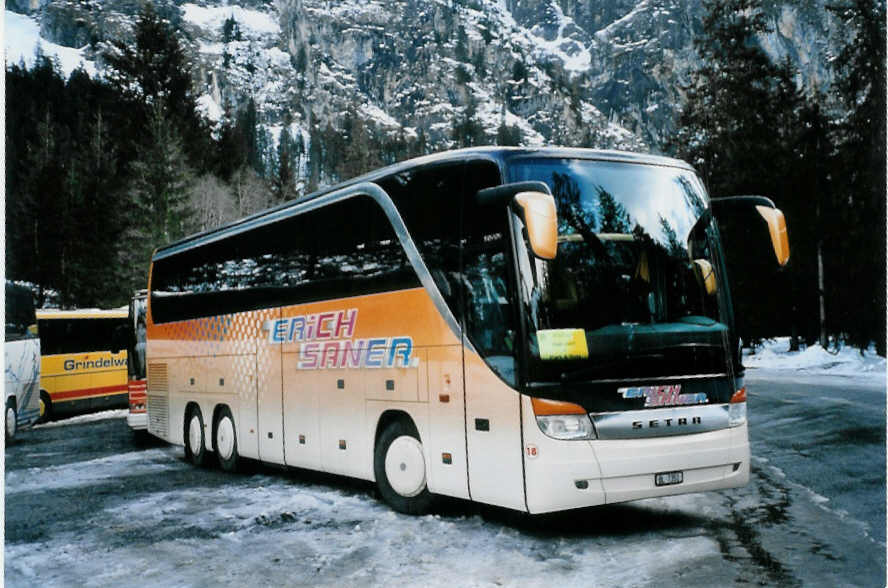 (103'125) - Saner, Laufen - Nr. 18/BL 7351 - Setra am 6. Januar 2008 in Adelboden, Unter dem Birg 