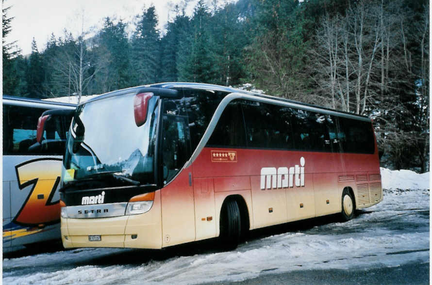 (103'132) - Marti, Kallnach - Nr. 7/BE 572'207 - Setra am 6. Januar 2008 in Adelboden, Unter dem Birg