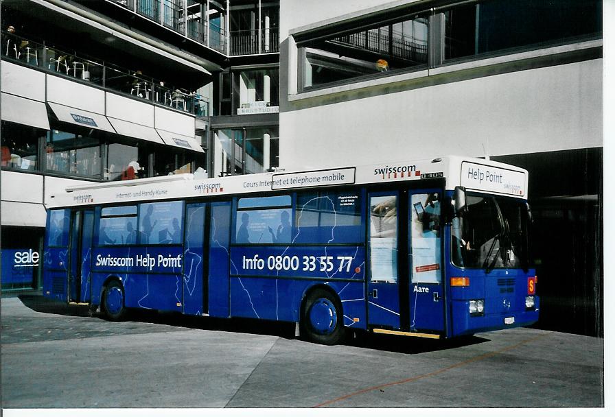 (103'504) - Swisscom, Worblaufen - SO 154'903 - Mercedes (ex VZO Grningen Nr. 26) am 8. Januar 2008 in Thun, Aarefeldplatz