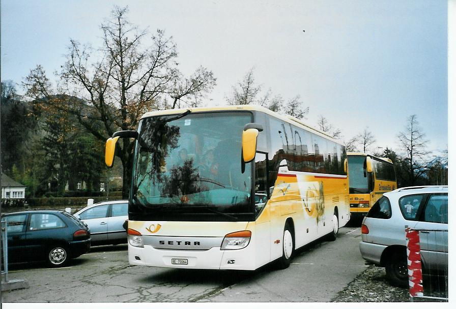 (103'505) - Oberland Tours, Grindelwald - Nr. 45/BE 70'064 - Setra (ex Vorfhrfahrzeug) am 9. Januar 2008 in Thun, Rosenau