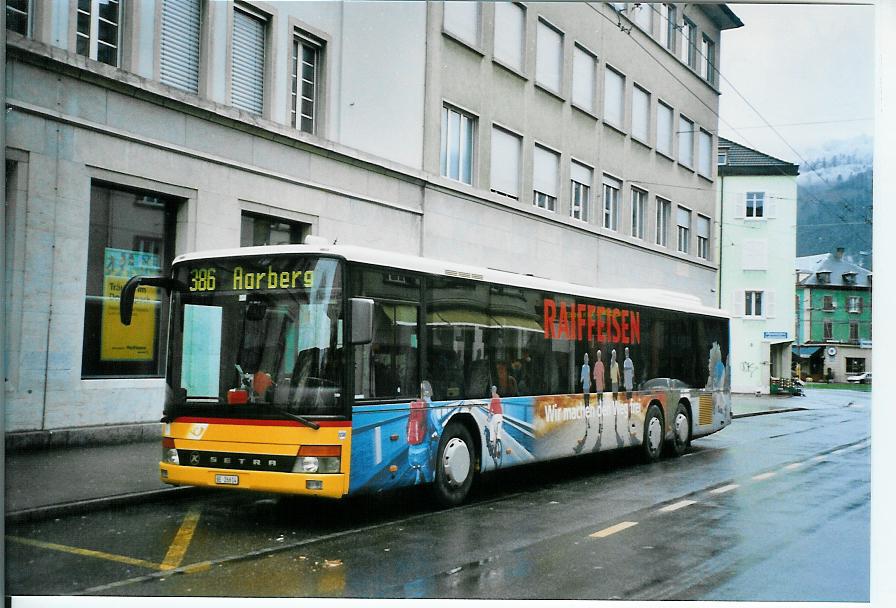 (103'512) - AVA Aarberg Nr. 4/BE 26'614 - Setra am 12. Januar 2008 beim Bahnhof Biel