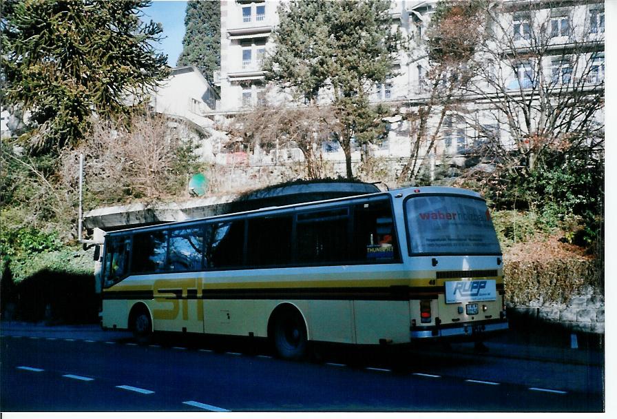 (103'633) - STI Thun - Nr. 45/BE 322'545 - Setra (ex AGS Sigriswil Nr. 3) am 21. Januar 2008 in Oberhofen, Dorf