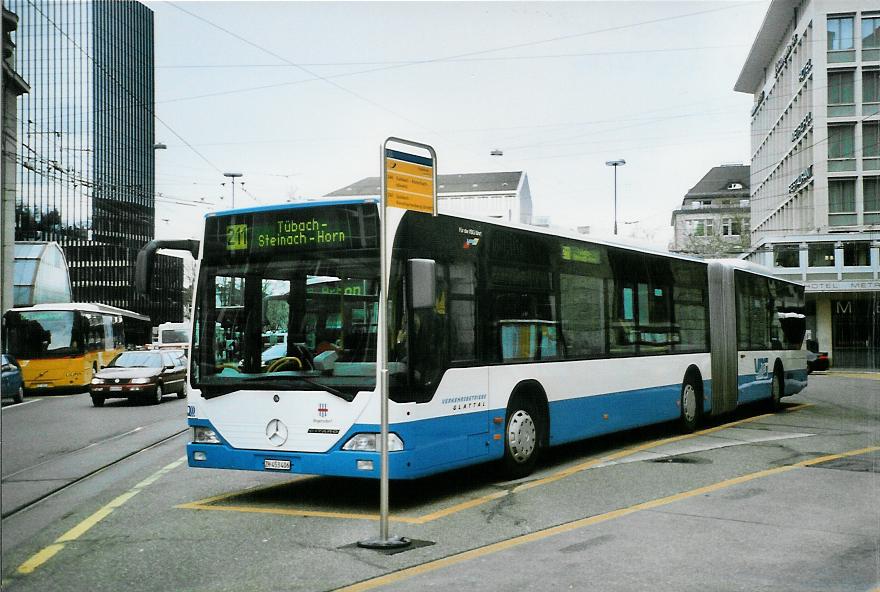 (104'103) - VBRF Regensdorf - Nr. 11/ZH 453'406 - Mercedes am 4. Februar 2008 beim Bahnhof St. Gallen