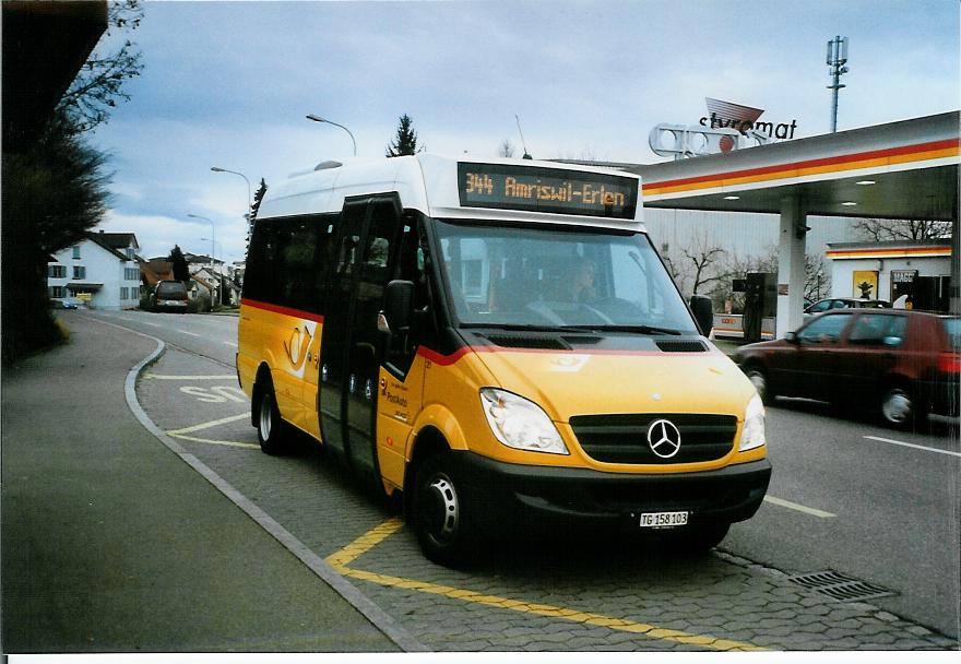 (104'123) - AOT Amriswil - Nr. 21/TG 158'103 - Mercedes am 4. Februar 2008 in Amriswil, Mhlebach