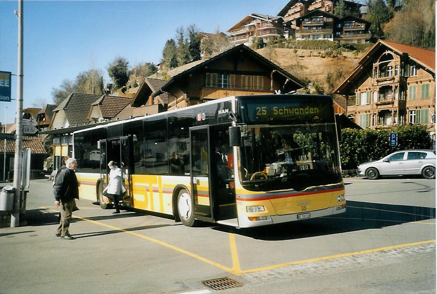 (104'204) - STI Thun - Nr. 116/BE 700'116 - MAN am 14. Februar 2008 in Gunten, Dorf