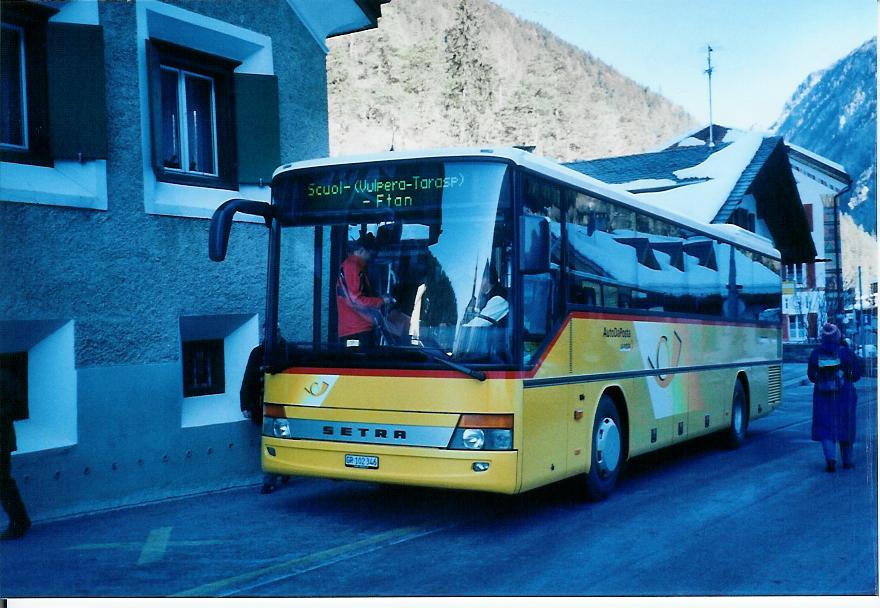 (104'412) - PostAuto Graubnden - GR 102'346 - Setra am 19. Februar 2008 in Martina, Post