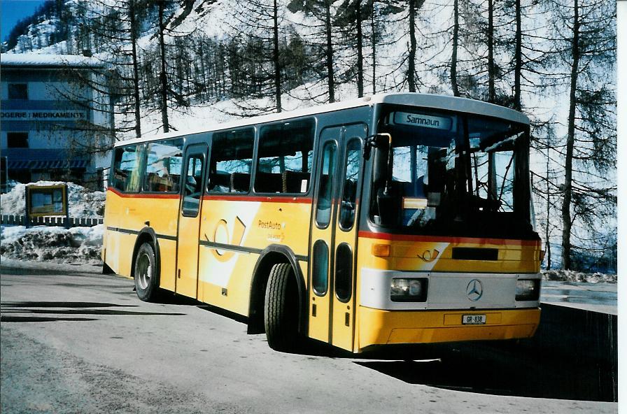 (104'415) - Zegg, Samnaun - GR 838 - Mercedes/FHS (ex PostAuto Graubnden; ex P 23'324) am 19. Februar 2008 in Samnaun, Post